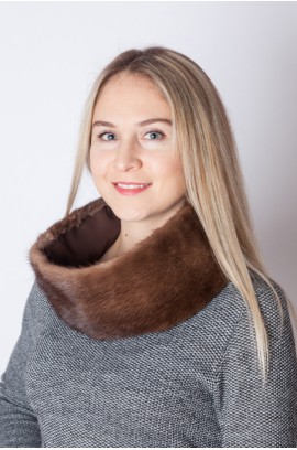 Mink fur neck warmer